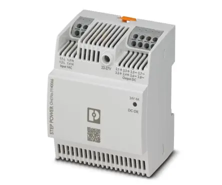 Produktfoto 1 von Phoenix Contact STEP POWER DIN-Schienen Netzteil Schaltnetzteile 250V ac AC / 4 A 24V dc DC 24 V