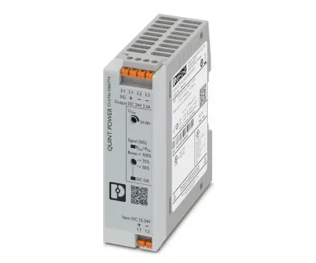 Produktfoto 1 von Phoenix Contact QUINT POWER DC/DC Konverter, 24V dc OUT 2.5 A DIN-Hutschiene 24V dc 1.2 kV 60 W -25 °C 70 °C