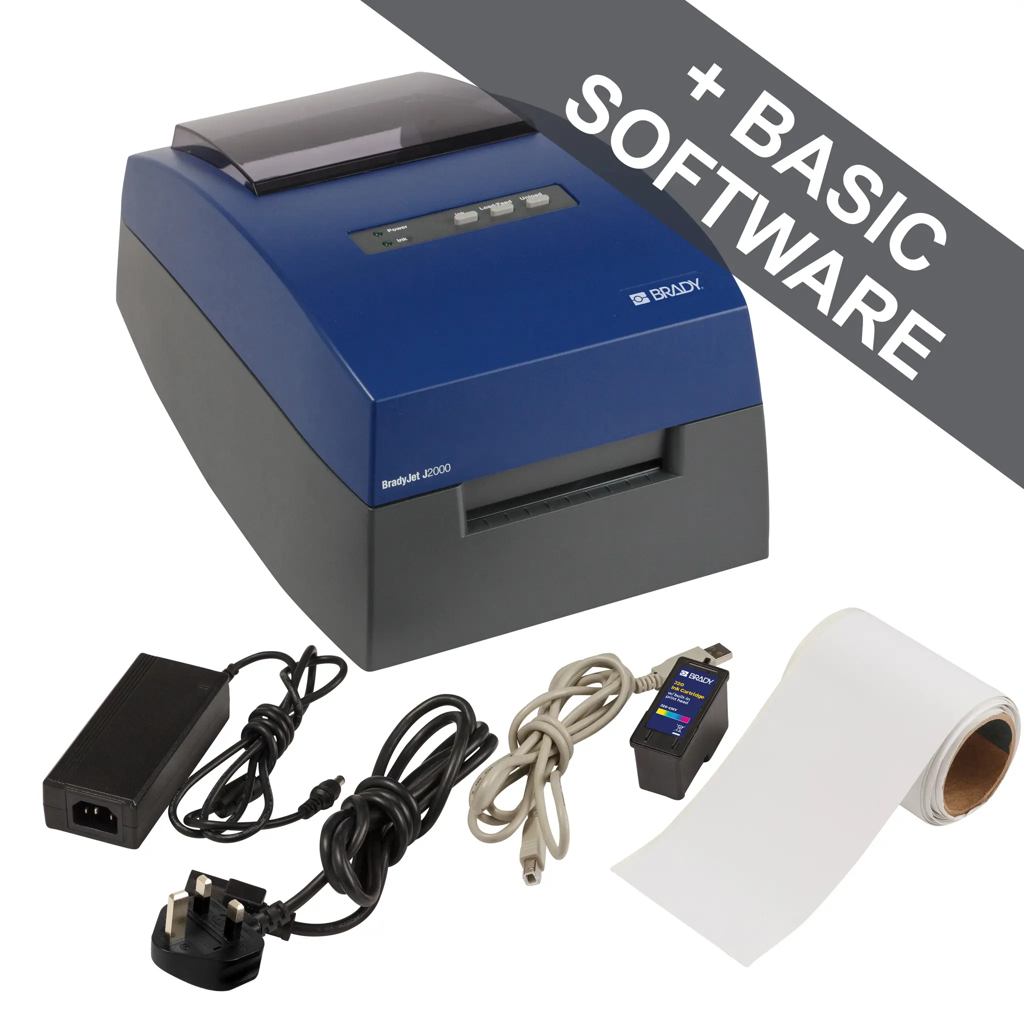 Produktfoto 1 von Brady J2000 Etikettendrucker bis 101.60 mm Etiketten, UK