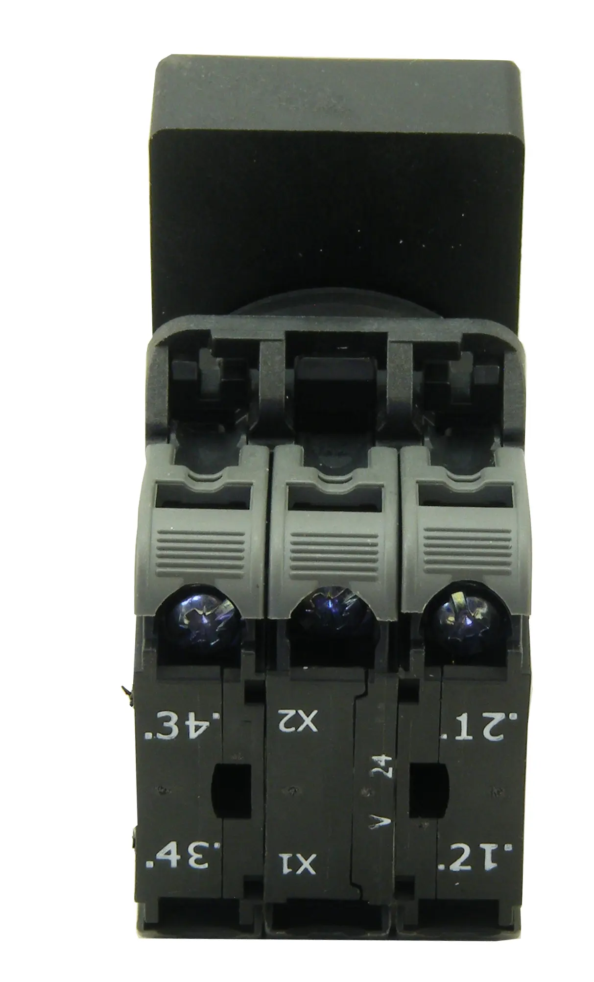 Produktfoto 1 von RS PRO ECX4 Drucktasten-Kompletteinheit Beleuchtet Panel Ø 22.5 mm, 1 Schließer/1 Öffner Grün, Rot, IP65