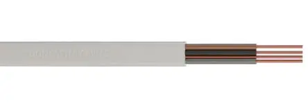 Produktfoto 1 von RS PRO Netzkabel, 4-adrig Weiß, 50 m 85 °C, 300V, 500 V, Vernetztes Polyethylen