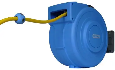Produktfoto 1 von TRICOFLEX Schnellverschluss Schlauchtrommel Innen ø 12 mm Schlauch inklusive Ø 430 mm 18.5 m bis 24 bar, Wand
