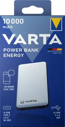 Produktfoto 1 von Varta Varta 57976 Powerbank 10 Ah, mit USB Ausgang, 5V / 3 A