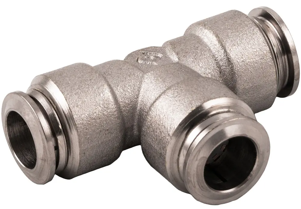 Produktfoto 1 von RS PRO Pneumatische Schnellsteckkupplung Messing vernickelt Stecker, Pneumatisches Winkelstück, 6mm