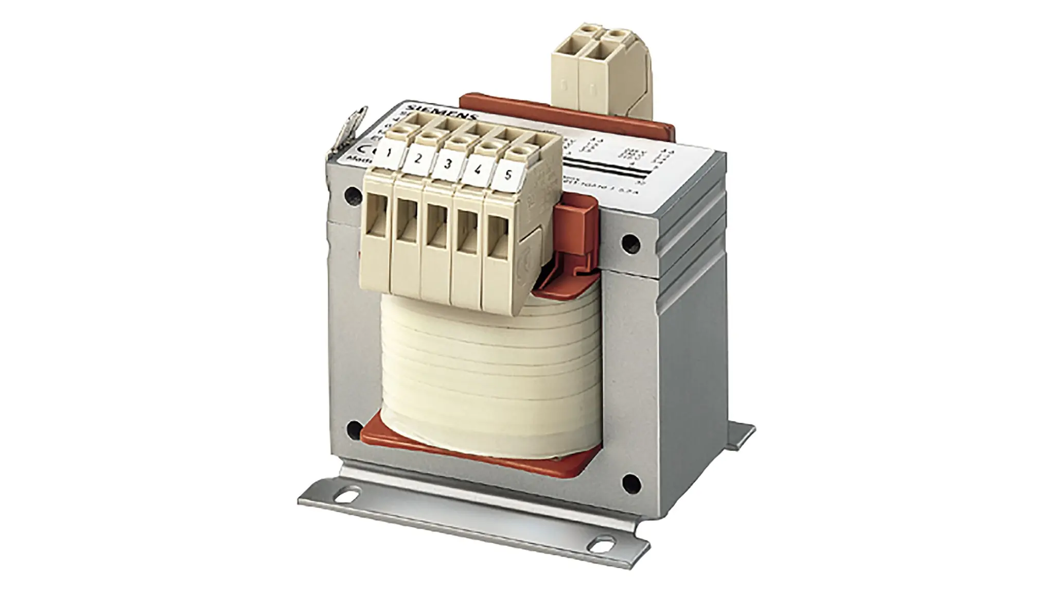 Produktfoto 1 von Siemens Transformator, 100VA, Primär 420V / Sekundär 230V DIN-Schiene 1 Ausg.