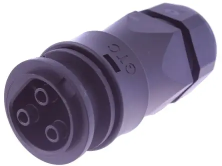 Produktfoto 1 von RS PRO M35 Power 43.5 mm M35 Rundsteckverbinder Buchse 3-polig Buchse 41A Kabel IP67