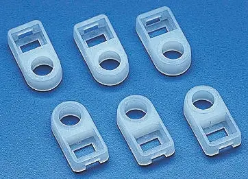 HellermannTyton FH Befestigungssockel, Nylon 6.6 Natur 17.9 mm x 3.5 mm Kabelbinder x 9.5 mm für 5.5 mm