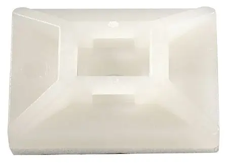 Produktfoto 1 von HellermannTyton MB Befestigungssockel, Nylon 6.6 Natur 29 mm x 5.4 mm Kabelbinder x 29mm für 4.2 mm