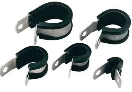 Produktfoto 1 von HellermannTyton Gummi Natur, Schwarz Aluminium P-Schellen, Ø 8 mm, x 16.3mm