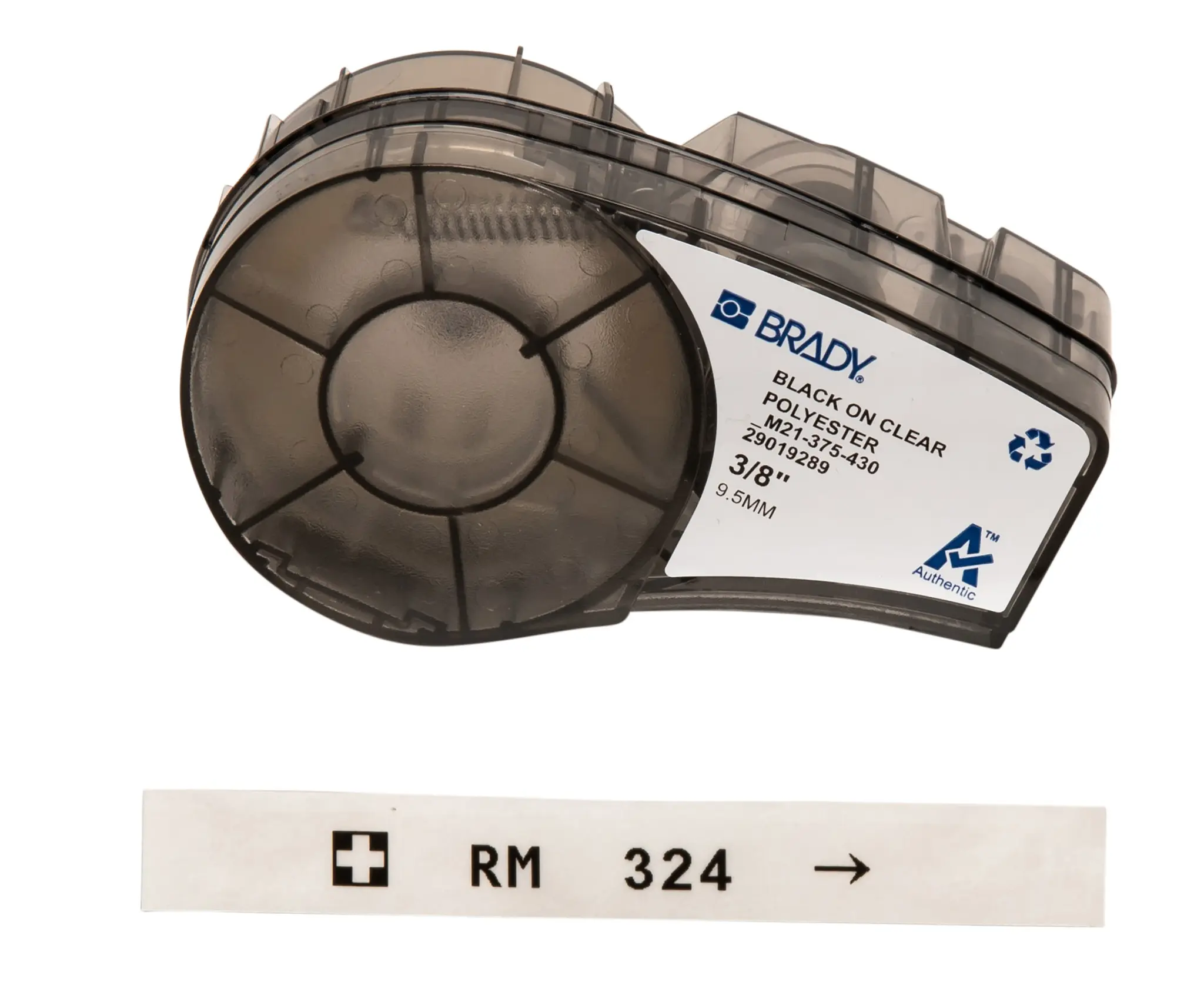 Produktfoto 1 von Brady B-430 Beschriftungsband Schwarz für M210, M210-LAB, M211, BMP21-PLUS, BMP21-LAB, IDPAL, LABPAL auf Schwarz auf