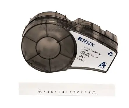 Produktfoto 1 von Brady Beschriftungsband Schwarz für BMP21 LAB auf Schwarz, Blau, Braun, lichtdurchlässig, Gold, Grün, Grau, Orange,