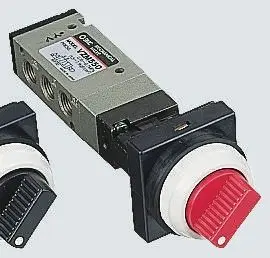 Produktfoto 1 von SMC, Dreh-Wahlschalter VZM500 Pneumatik-Steuerventil, manuell, G G 1/8, Aluminiumlegierung III B