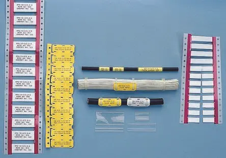Produktfoto 1 von TE Connectivity Wärmeschrumpf-Etiketten für Standard-Büroausstattung auf Gelb Gelb
