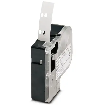 Produktfoto 1 von Phoenix Contact 5 (15X5)R C1 WH/BK, MM-WMT 3 Kabelmarkierung Aufschiebbar Weiß, Ø 2 mm - 3.5 mm, 5 mm x 31.4mm