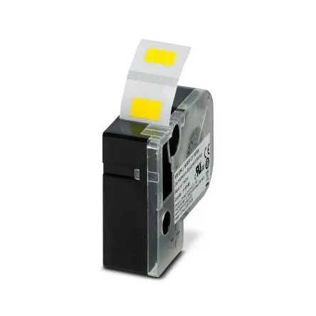 Produktfoto 1 von Phoenix Contact Beschriftungsband Schwarz für THERMOMARK GO, THERMOFOX auf Gelb 15 mm 9 mm 15 mm