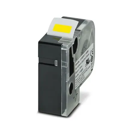 Produktfoto 1 von Phoenix Contact Beschriftungsband Schwarz für THERMOMARK GO, THERMOFOX auf Gelb 17.5 mm 7 mm 17.5 mm