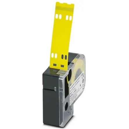 Produktfoto 1 von Phoenix Contact MM-WMTB HF (40X12)R C1 YE/BK Kabelmarkierung, Gelb, Schwarz, Ø 6 mm - 115 mm, 11.55 mm x 60mm