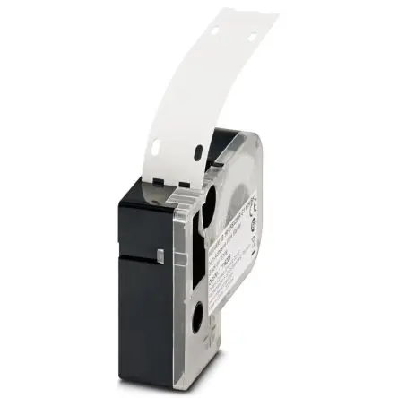 Produktfoto 1 von Phoenix Contact MM-WMTB HF (55X25)R C1 WH/BK Kabelmarkierung, Weiß, Ø 6 mm - 6 mm, 26 mm x 75mm
