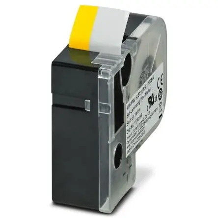 Produktfoto 1 von Phoenix Contact MM-WML 5 (EX10)R C1 YE/BK Kabelmarkierung, Schwarz, Gelb, 6.5 m x 24mm