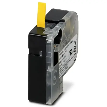 Produktfoto 1 von Phoenix Contact 8 (EX9)R C1 YE/BK, MM-WMS 4 Kabelmarkierung, Gelb, Ø 1.6 mm - 4.8 mm, 1.8 m x 8.4mm