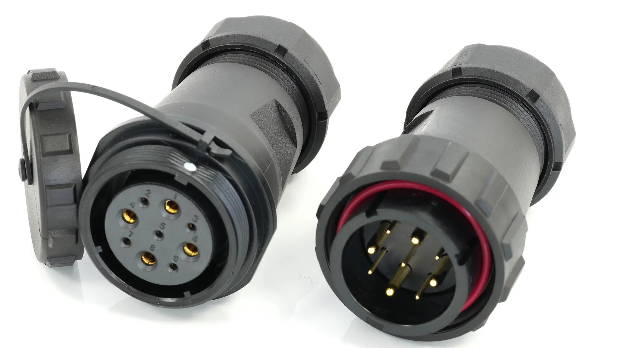 Produktfoto 1 von RS PRO SP29 29 mm Rundsteckverbinder Stecker, Buchse 9-polig Stecker/Buchse 255A Kabel IP68