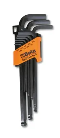 Produktfoto 1 von BETA Sechskantschlüsselsatz 9 L IN Lang 1/16 in, 3/32 in, 1/8 in, 5/32 in, 3/16 in, 7/32 in, 1/4 in, 5/16 in, 3/8 in