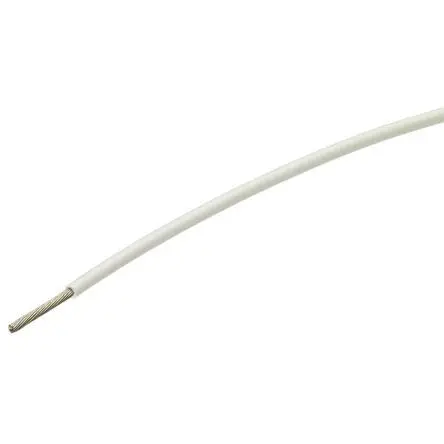 Produktfoto 1 von TE Connectivity SPEC 44 Schaltdraht, 22 AWG 300 m Weiß Ø 1.17 mm 19 Litzen Polyvinylfluorid