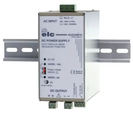 Produktfoto 1 von ELC ALE DIN-Schienen Netzteil Linearnetzteil 400V ac AC / 10 A 57.2V dc AC 240 W, ISO-kalibriert