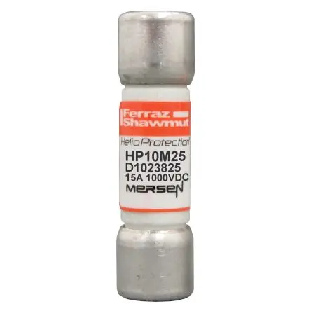 Produktfoto 1 von Mersen HelioProtection Patronensicherung gPV / 25A 10 x 38 mm 1kV ac Melamin gPV