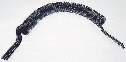 Produktfoto 1 von SMC 1 m TCU Polyurethan Spiralschlauch Schwarz, Innen-Ø 2.5 mm 60 °C