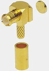 Produktfoto 1 von Radiall MCX Stecker Koaxialsteckverbinder MCX-Steckverbinder, Kabel, für RG178-Kabel, 50 Ω Crimpbefestigung, Standard,