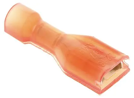 TE Connectivity Ultra-Fast .187 Flachsteckhülse, Rot, Isoliert, 4.75 x 0.51 mm, Buchse, 22 AWG min, 18 AWG