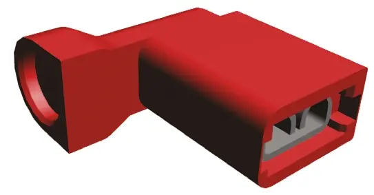 Produktfoto 1 von TE Connectivity Ultra-Fast .187 Flachsteckhülse, Rot, Isoliert, 4.75 x 0.51 mm, Buchse, 22 AWG min, 18 AWG