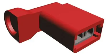 TE Connectivity Ultra-Fast .187 Flachsteckhülse, Rot, Isoliert, 4.75 x 0.51 mm, Buchse, 22 AWG min, 18 AWG