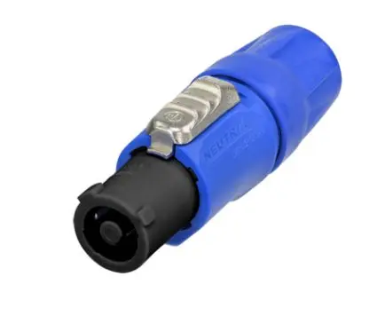 Produktfoto 1 von Neutrik Netzsteckverbinder Kabel 20A, 3 Nylon, 250 V Schwarz, Blau