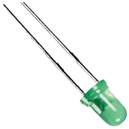 Kingbright L934 Durchsteckmontage LED Grün 14 V, 60 °, 2-Pin 3 mm (T-1)