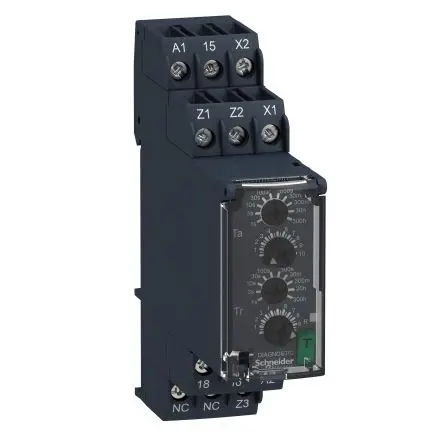 Produktfoto 1 von Schneider Electric Harmony Time Zeitrelais, DIN-Hutschiene 240 V dc 24V ac, 240 V ac, 1 Kont. 1, 1-poliger Umschalter