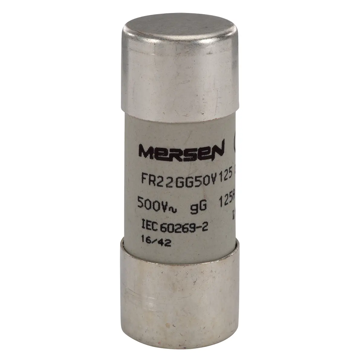 Produktfoto 1 von Mersen Ferrule fuse-links Patronensicherung gG / 125 A 22.2 x 58 mm 500 V ac Keramik