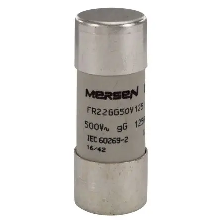 Produktfoto 1 von Mersen Ferrule fuse-links Patronensicherung gG / 125A 22.2 x 58 mm 500V ac Keramik