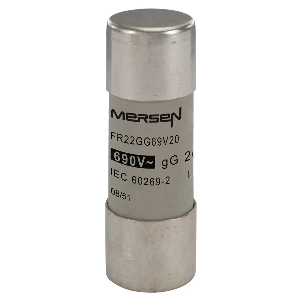 Produktfoto 1 von Mersen Ferrule fuse-links Patronensicherung gG / 20 A 22.2 x 58 mm 690 V ac Keramik