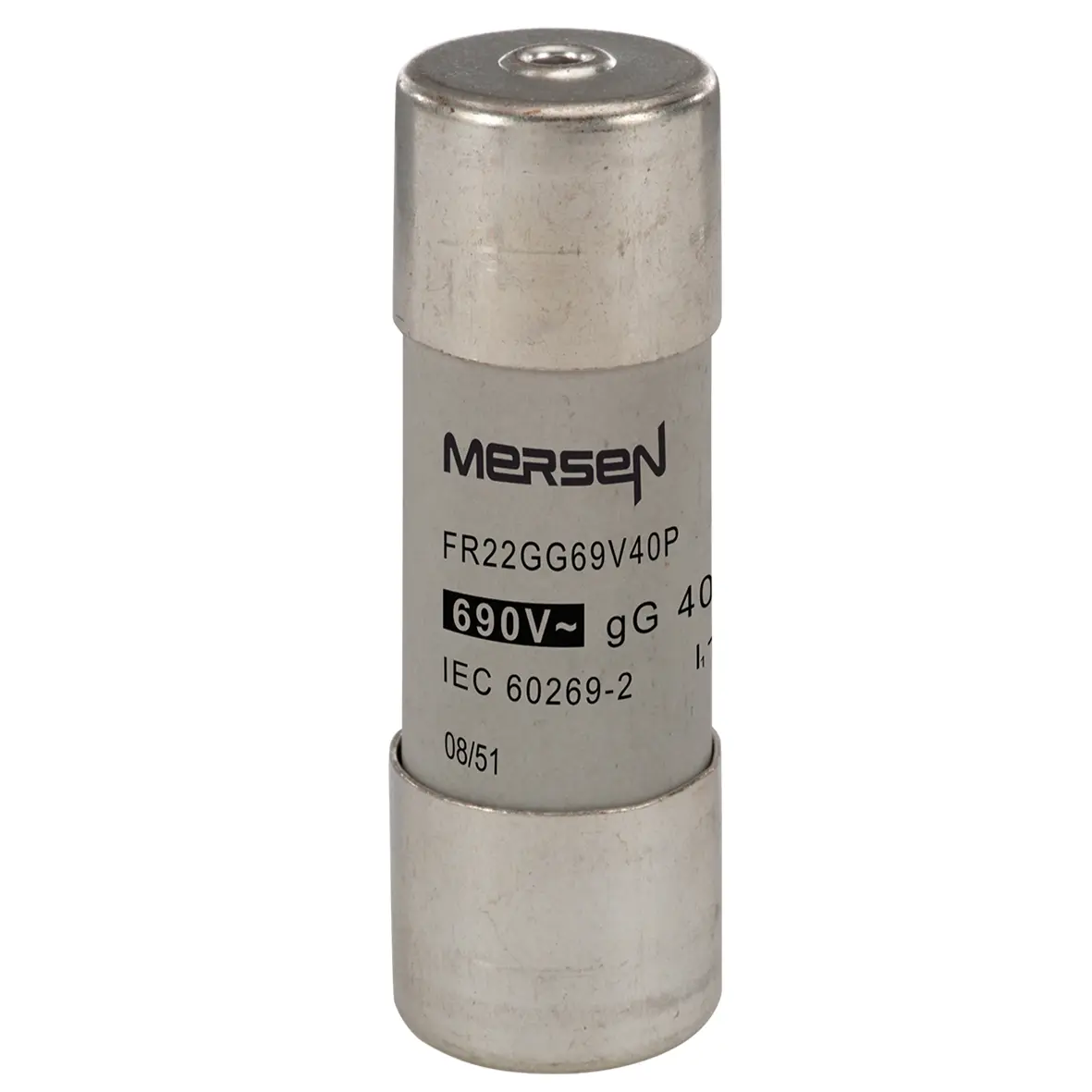 Produktfoto 1 von Mersen Ferrule fuse-links Patronensicherung gG / 40 A 22.2 x 58 mm 690 V ac Keramik
