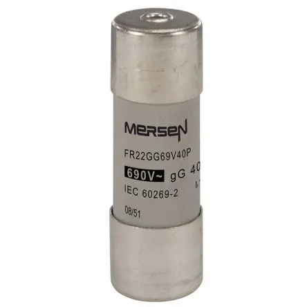 Produktfoto 1 von Mersen Ferrule fuse-links Patronensicherung gG / 40A 22.2 x 58 mm 690V ac Keramik