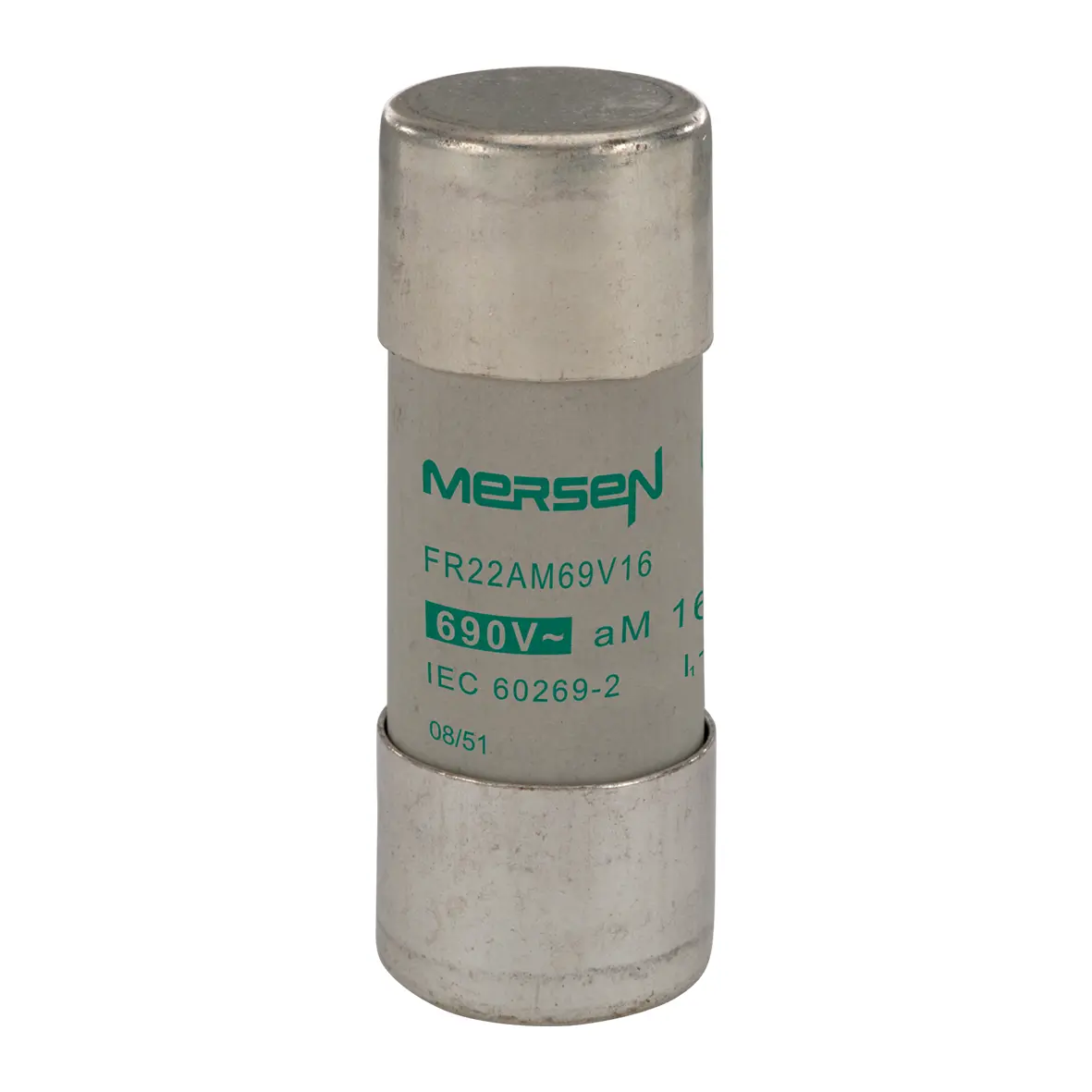 Produktfoto 1 von Mersen Ferrule fuse-links Patronensicherung AM / 16 A 22.2 x 58 mm 690 V ac Keramik
