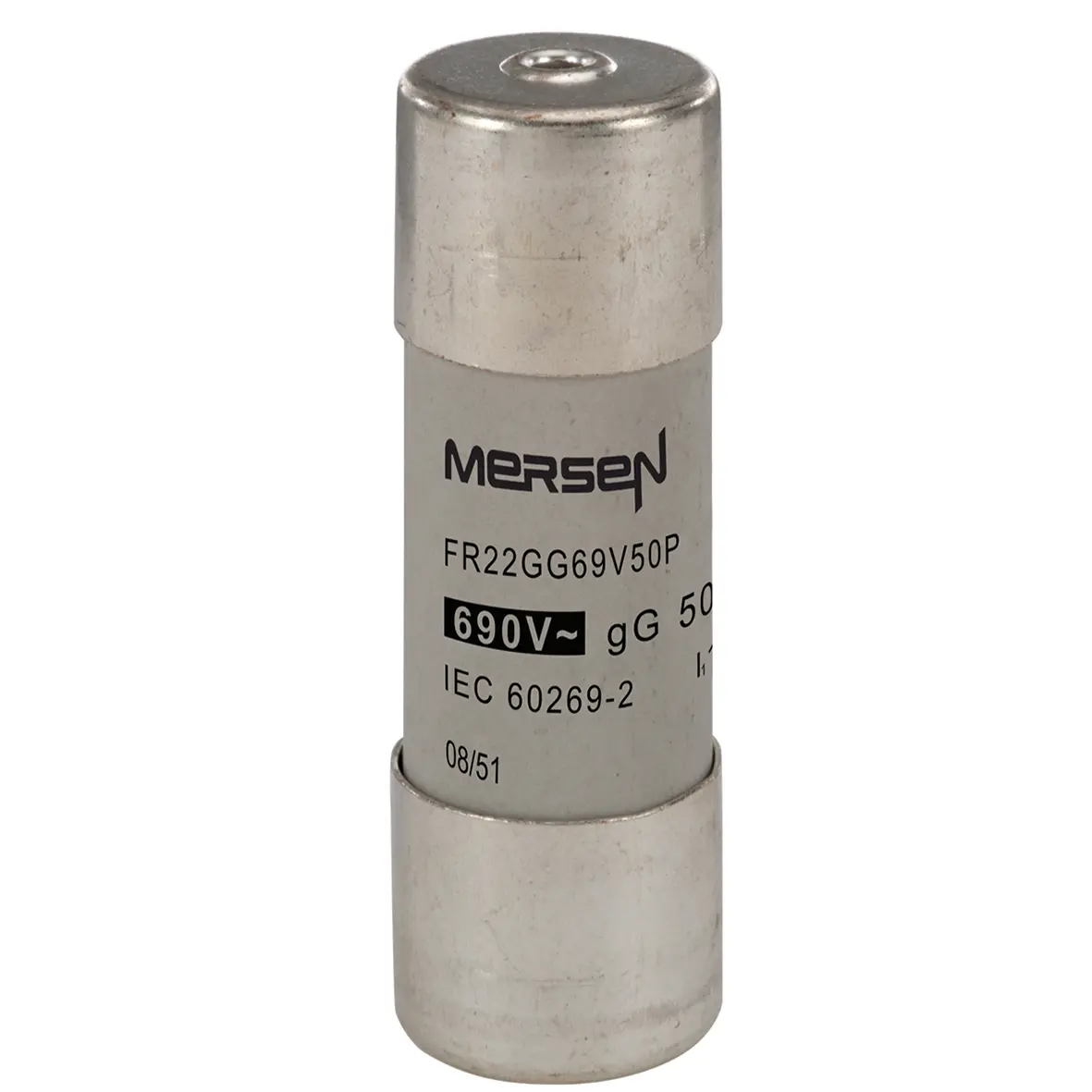 Produktfoto 1 von Mersen Ferrule fuse-links Patronensicherung gG / 50 A 22.2 x 58 mm 690 V ac Keramik