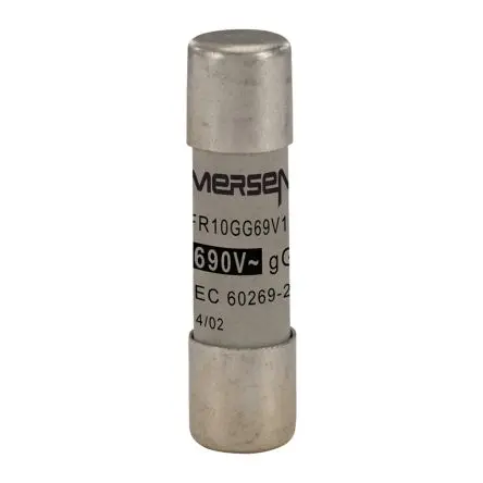 Produktfoto 1 von Mersen Ferrule fuse-links Patronensicherung gG / 10A 10 x 38 mm 690V ac Keramik