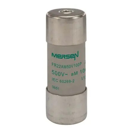 Produktfoto 1 von Mersen Ferrule fuse-links Patronensicherung AM / 100A 22.2 x 58 mm 500V ac Keramik