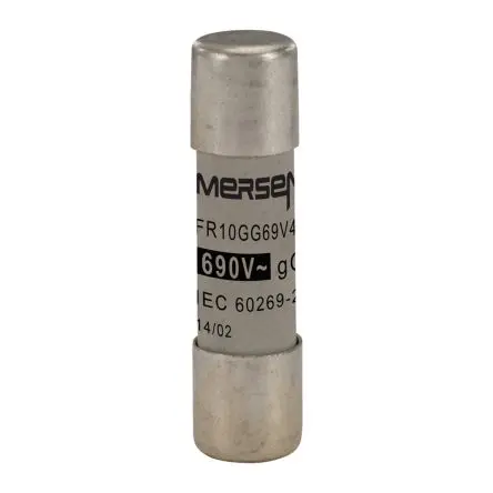 Produktfoto 1 von Mersen Ferrule fuse-links Patronensicherung gG / 4A 10 x 38 mm 690V ac Keramik