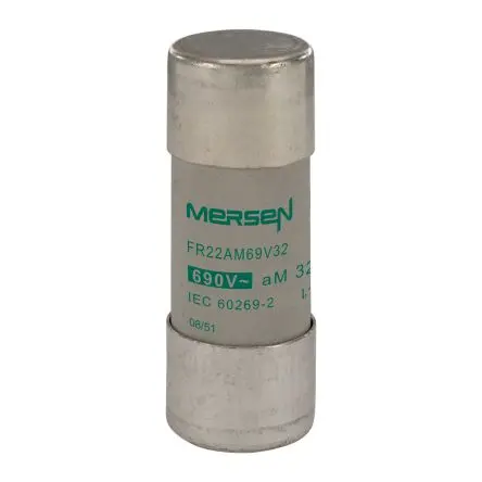 Produktfoto 1 von Mersen Ferrule fuse-links Patronensicherung AM / 32A 22.2 x 58 mm 690V ac Keramik