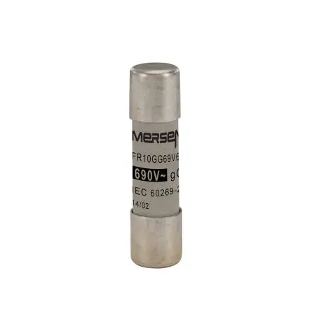 Produktfoto 1 von Mersen Ferrule fuse-links Patronensicherung gG / 6A 10 x 38 mm 690V ac Keramik