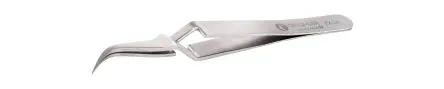 Produktfoto 1 von ideal-tek Edelstahl Pinzette, 115mm, Spitze Fein, Gebogen Antimagnetisch 1-teilig